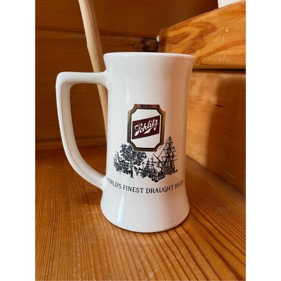 Schlitz Beer Ceramic Stein / Stoneware Mug - Worlds Finest - McCoy Pottery 1971 - Picture 1 of 5